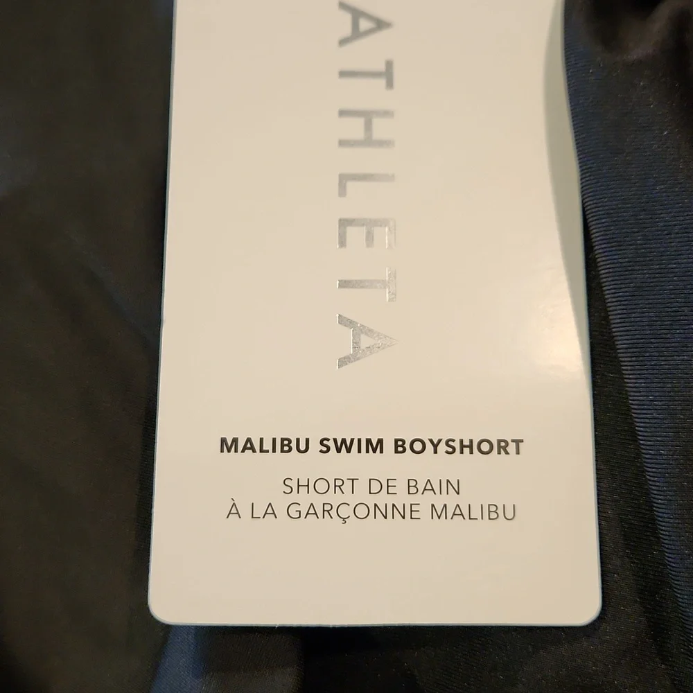 Athleta Swim Boyshorts Black Size Medium NEW MSRP $49 SU017_4